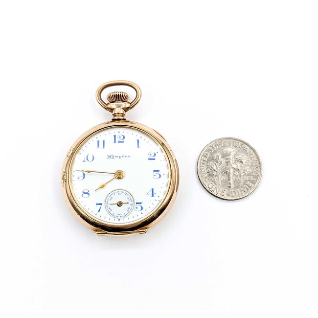 Pocket Watch Hampden 1909 Blue Numerals 225040146