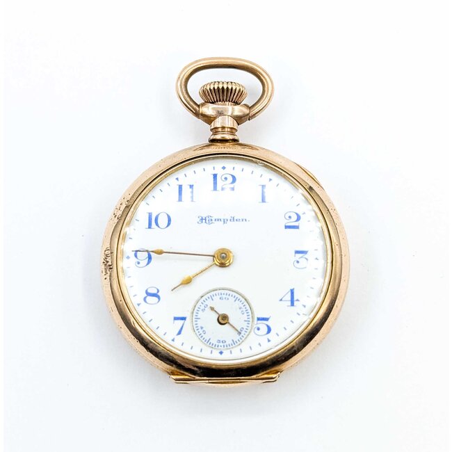 Pocket Watch Hampden 1909 Blue Numerals 225040146