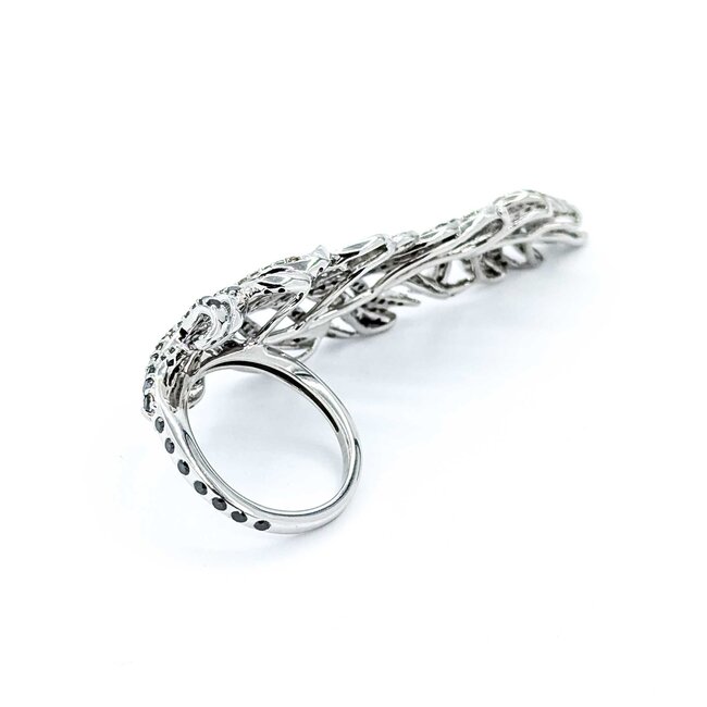 Ring Feather Wrap 2.38ctw Round Diamonds 18kw 2.6x.75" Sz6 16g 125040061