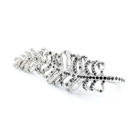 Ring Feather Wrap 2.38ctw Round Diamonds 18kw 2.6x.75" Sz6 16g 125040061