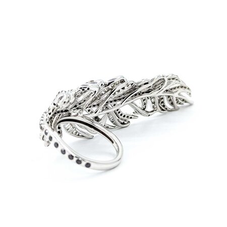 Ring Feather Wrap 2.38ctw Round Diamonds 18kw 2.6x.75" Sz6 16g 125040061
