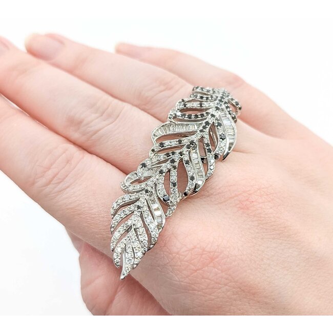 Ring Feather Wrap 2.38ctw Round Diamonds 18kw 2.6x.75" Sz6 16g 125040061