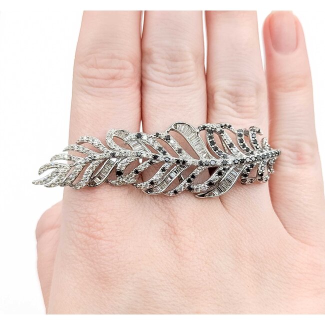 Ring Feather Wrap 2.38ctw Round Diamonds 18kw 2.6x.75" Sz6 16g 125040061