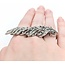 Ring Feather Wrap 2.38ctw Round Diamonds 18kw 2.6x.75" Sz6 16g 125040061