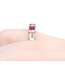 Ring 3-Stone .18ctw Round Diamonds 1.04ctw Ruby 900pt 4.6mm Sz7 5.4g 125040060