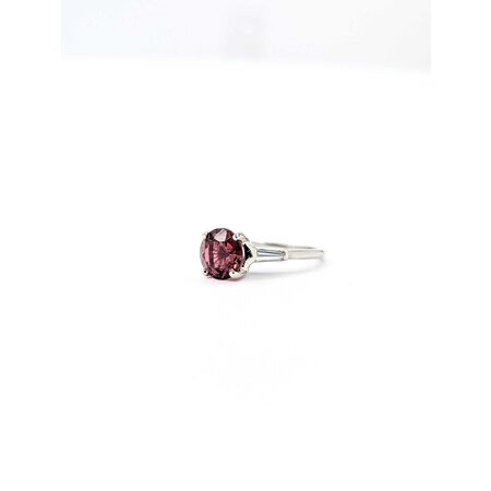 Ring .30ctw Baguette Diamond 2.91ct Tourmaline 900pt 7.75 5.03g 125010011