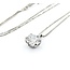 Pendant Solitaire 1.04ct Round Diamond 850pt .6mm 15-17" 2.2g 125040051
