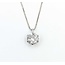 Pendant Solitaire 1.04ct Round Diamond 850pt .6mm 15-17" 2.2g 125040051