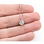 Pendant Solitaire 1.04ct Round Diamond 850pt .6mm 15-17" 2.2g 125040051