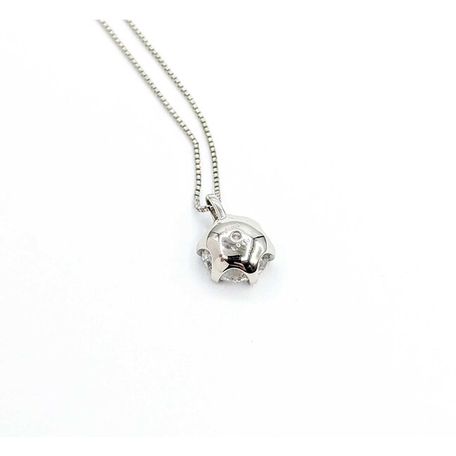 Pendant Solitaire 1.04ct Round Diamond 850pt .6mm 15-17" 2.2g 125040051