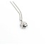 Pendant Solitaire 1.04ct Round Diamond 850pt .6mm 15-17" 2.2g 125040051
