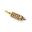 Pendant Crayon .16ctw Round Diamonds 1.75ctw Ruby 18ky .4x.25" 3.9g 125040052