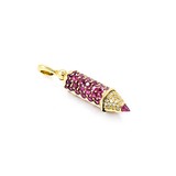  Pendant Crayon .16ctw Round Diamonds 1.75ctw Ruby 18ky .4x.25" 3.9g 125040052