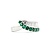 Ring Modern, Channel Set .60ctw Baguette Diamonds .43ctw Emerald 900pt 6.8mm Sz4.75 5.59g 125040033