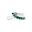 Ring Modern, Channel Set .60ctw Baguette Diamonds .43ctw Emerald 900pt 6.8mm Sz4.75 5.59g 125040033
