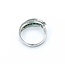Ring Modern, Channel Set .60ctw Baguette Diamonds .43ctw Emerald 900pt 6.8mm Sz4.75 5.59g 125040033