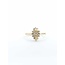 Ring Cocktail .33ctw Round/Baguette Diamonds 14ky Sz8 2.66g 225050012