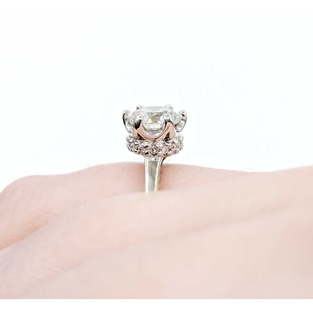 Ring Engagement .80ctw Round Lab Grown Diamond 14kw Sz3.5 2.81g 225040057