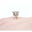 Ring Engagement .80ctw Round Lab Grown Diamond 14kw Sz3.5 2.81g 225040057