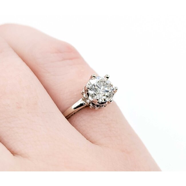 Ring Engagement .80ctw Round Lab Grown Diamond 14kw Sz3.5 2.81g 225040057