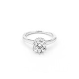  Ring Engagement .80ctw Round Lab Grown Diamond 14kw Sz3.5 2.81g 225040057