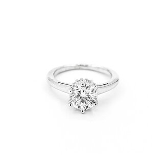 Ring Engagement .80ctw Round Lab Grown Diamond 14kw Sz3.5 2.81g 225040057