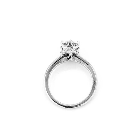 Ring Engagement .80ctw Round Lab Grown Diamond 14kw Sz3.5 2.81g 225040057