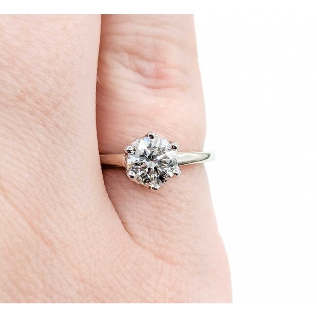 Ring Engagement .80ctw Round Lab Grown Diamond 14kw Sz3.5 2.81g 225040057