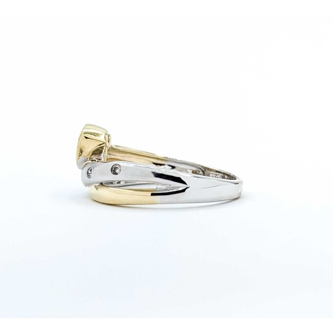 Ring Burnished .02ctw Round Diamonds 3mm Tanzanite 10ktt Sz6.5 3.41g 225050013