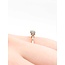 Ring 3-Stone .16ctw Old Euro Cut Diamonds 18ky 1.6mm Sz5 1.9g 125040046