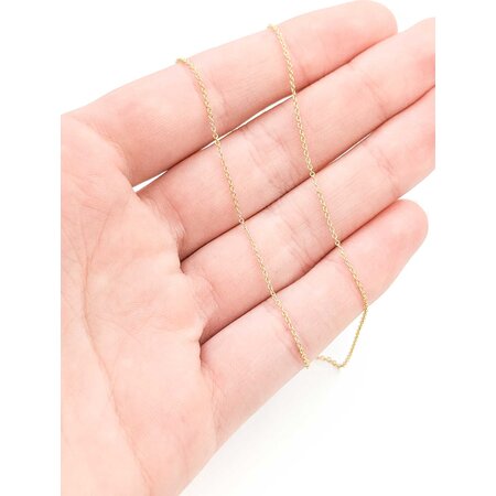 Necklace Chain Link 14ky 1.1mm 16" 1.1g 125040042