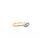 Ring 3-Stone .16ctw Old Euro Cut Diamonds 18ky 1.6mm Sz5 1.9g 125040046