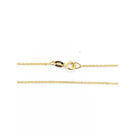 Necklace Chain Link 14ky 1.1mm 16" 1.1g 125040042