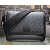  Crossbody Gucci Supreme Medium Black Canvas 125050036