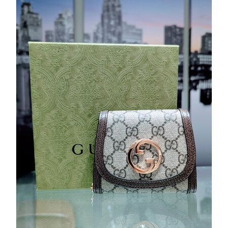 Crossbody Gucci Blondie Chain Wallet Canvas 125050054
