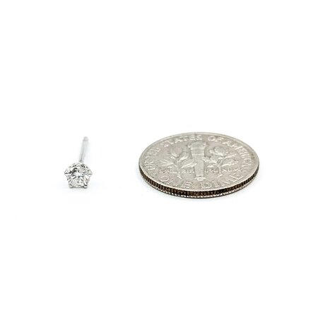 Earrings Stud .30ctw Round Diamonds 900pt 4.2mm .9g 125040057