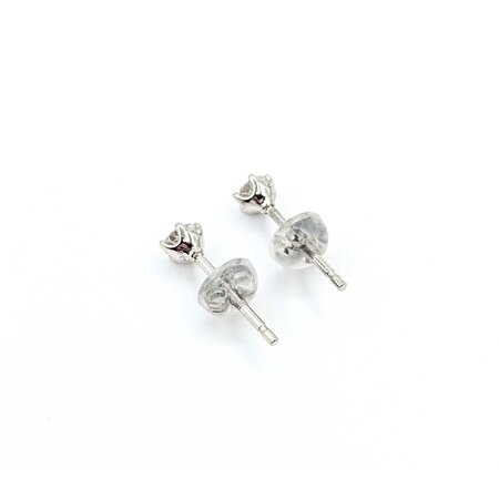 Earrings Stud .30ctw Round Diamonds 900pt 4.2mm .9g 125040057