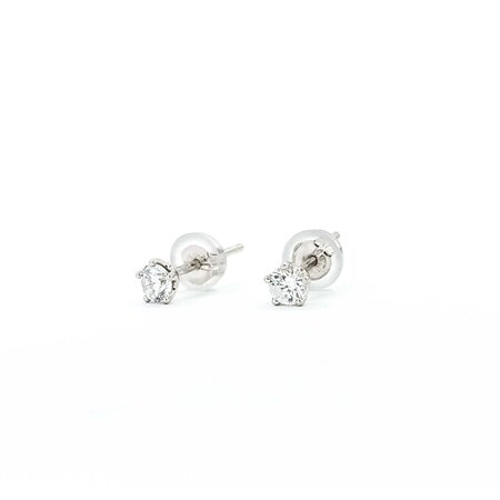 Earrings Stud .30ctw Round Diamonds 900pt 4.2mm .9g 125040057