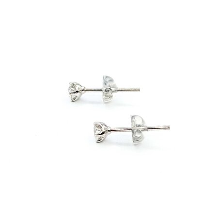 Earrings Stud .30ctw Round Diamonds 900pt 4.2mm .9g 125040057