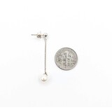  Earrings Tiffany & Co. 6mm FW Pearl Sterling Silver 1.5x.2" 1.64g 125040032