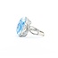Ring Halo Twist .25ctw Round Diamonds 14ct Topaz 14kw 17.5x14.5 Sz4.5 6.59g 225040051