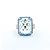 Ring Halo Twist .25ctw Round Diamonds 14ct Topaz 14kw 17.5x14.5 Sz4.5 6.59g 225040051