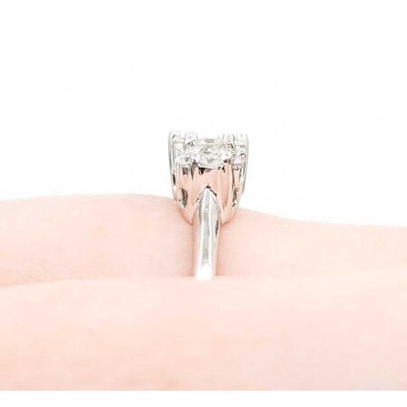 Ring Coctail .75ctw Round Diamonds 14kw Sz6.75 3.63g 225050015
