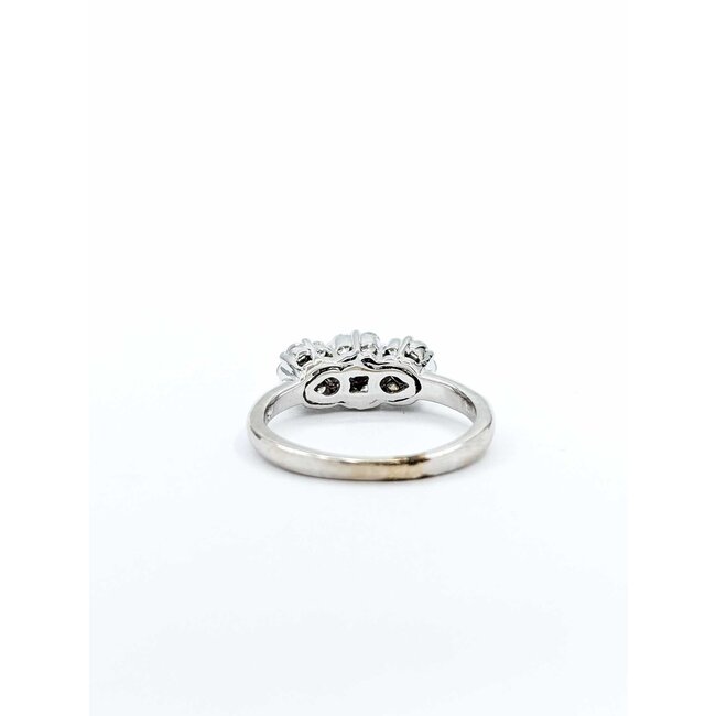 Ring Coctail .75ctw Round Diamonds 14kw Sz6.75 3.63g 225050015