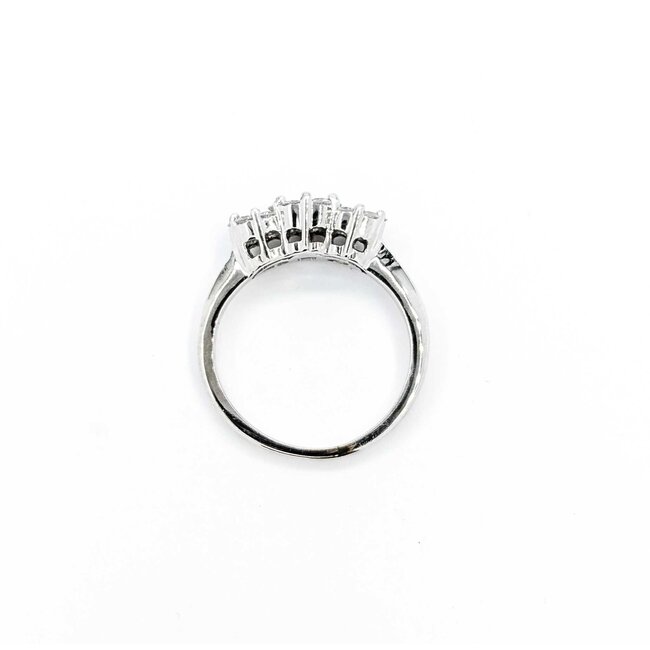 Ring Coctail .75ctw Round Diamonds 14kw Sz6.75 3.63g 225050015