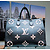 Handbag Louis Vuitton Onthego Monogram Empreinte Leather Black & White 125050065