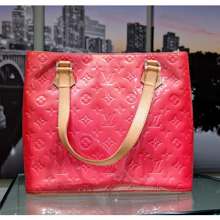 Handbag Louis Vuitton Houston Vernis Monogram Pink 125050061