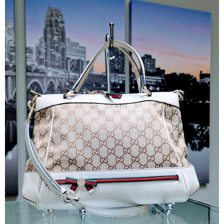 Handbag Gucci Mayfair Canvas 2-Way 125050070