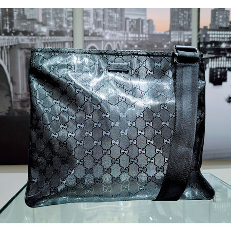 Messenger Gucci Imprime Medium Flat Monogram Black 125050060