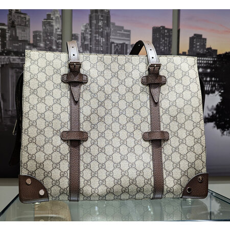Handbag Gucci GG Supreme Large Buckle Tote 125050079
